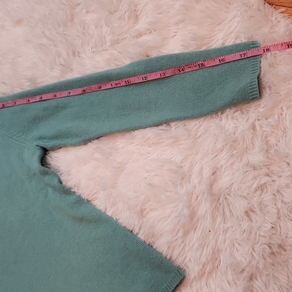 Peck & Peck 2 ply cashmere blue sweater size small - Picture 9 of 11